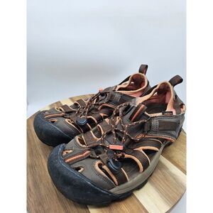Keen Whisper Womens Size 7 Brown Peach‎ Sandals Shoes Waterproof Hiking Fishing